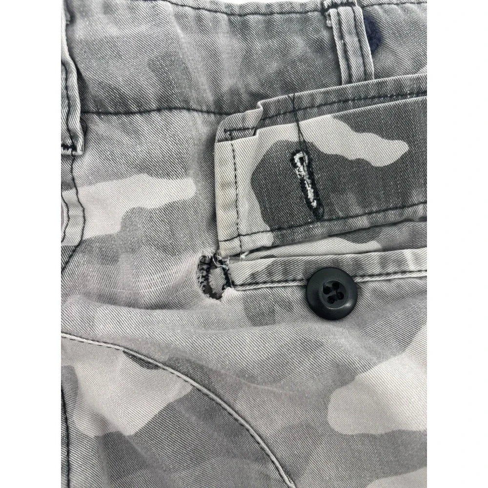 Military Combat Cargo Work Shorts Mens Gray Camouflage Utility BDU Small USA